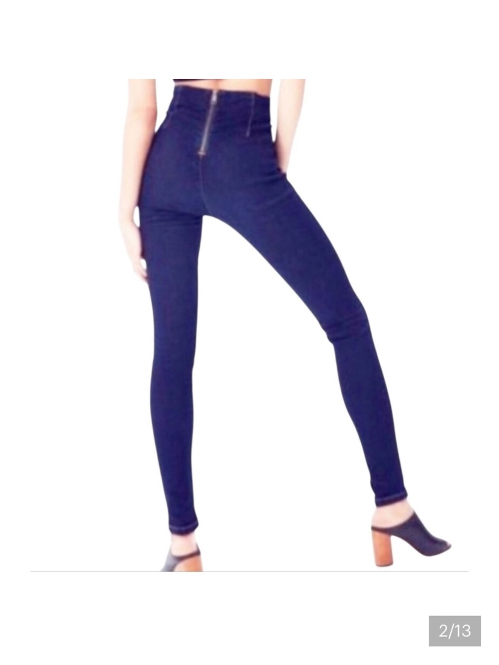 BDG High Waist Back Zip Skinny Jeans Size 28